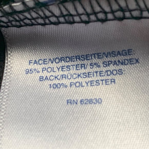 Lands' End Kids Fleece Lined Jacket size Small 4 Black Blue Zip Trim Wind Resist - Picture 5 of 6